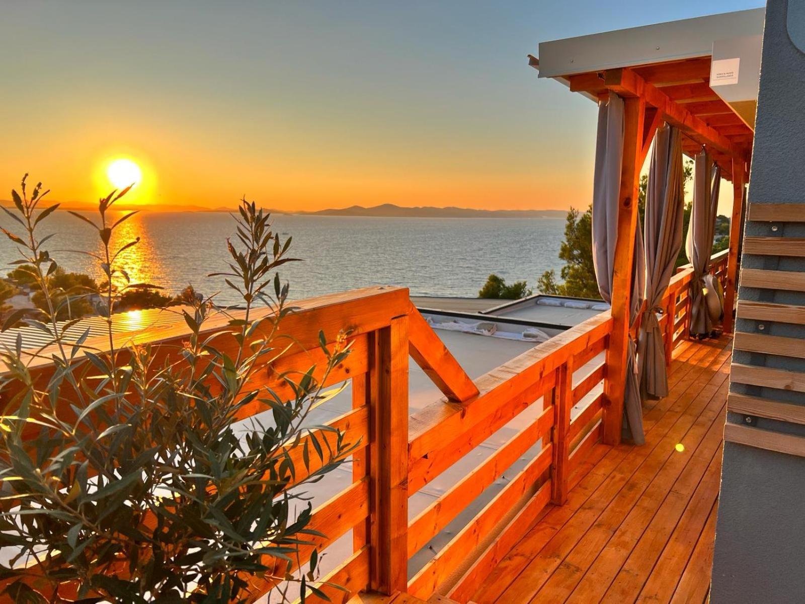 D-View Premium Mobile Home - Panoramic Seaview - 150 M From Beach, Free Parking Drage Eksteriør billede