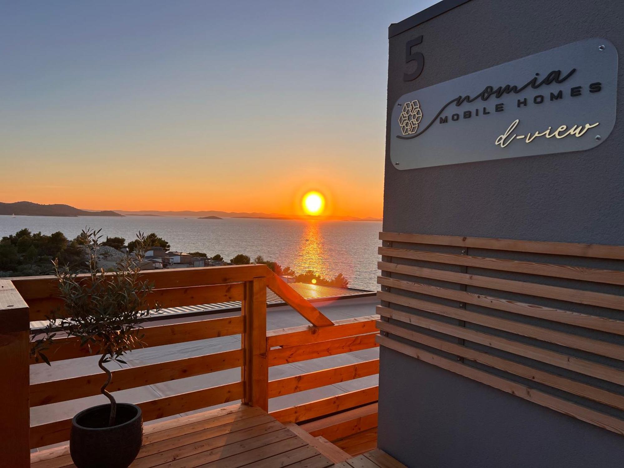 D-View Premium Mobile Home - Panoramic Seaview - 150 M From Beach, Free Parking Drage Eksteriør billede