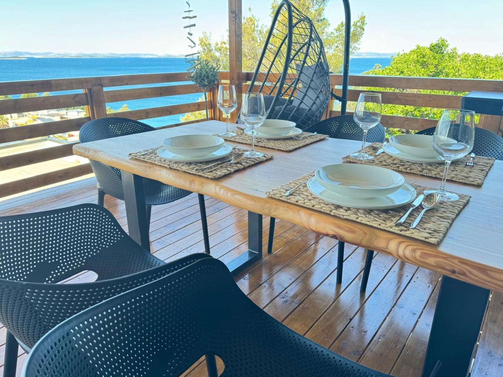 D-View Premium Mobile Home - Panoramic Seaview - 150 M From Beach, Free Parking Drage Eksteriør billede